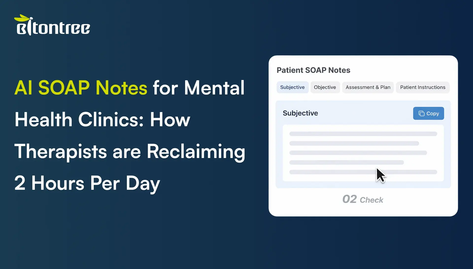 AI SOAP Notes for Mental Health Clinics