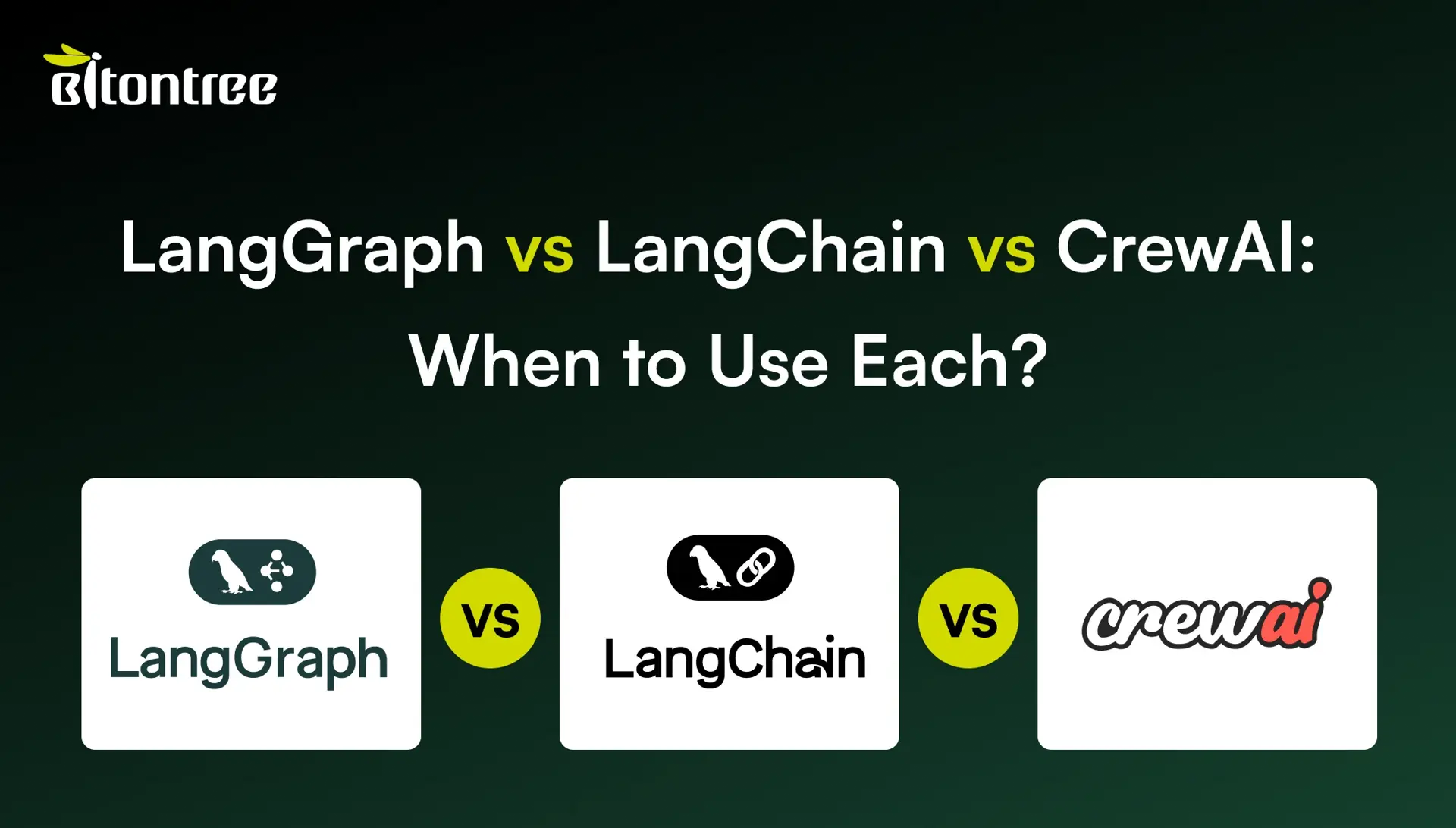 LangGraph vs LangChain vs CrewAI