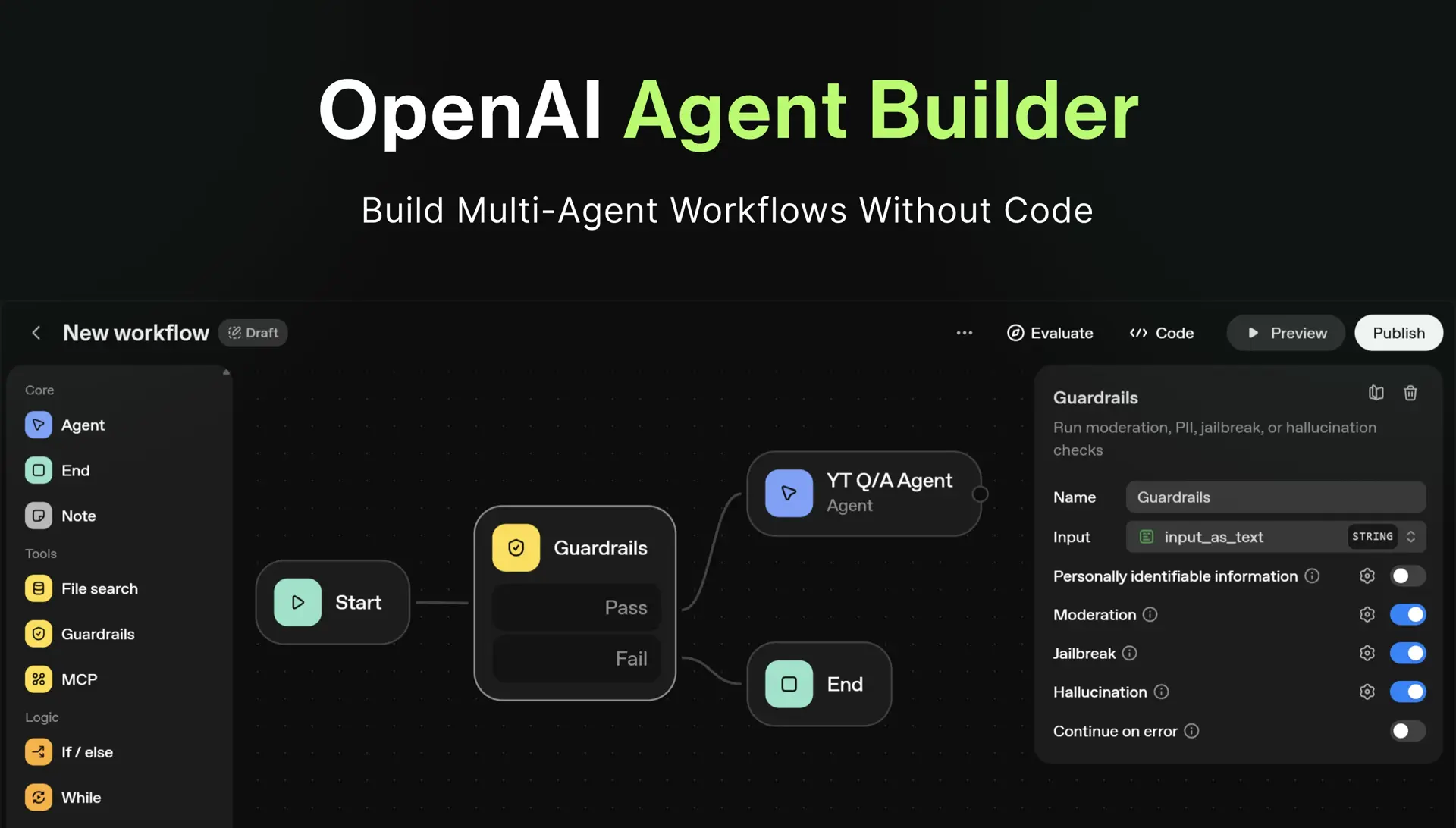 Open AI Agent Builder