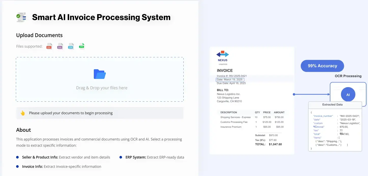 Smart AI Invoice Processing System
