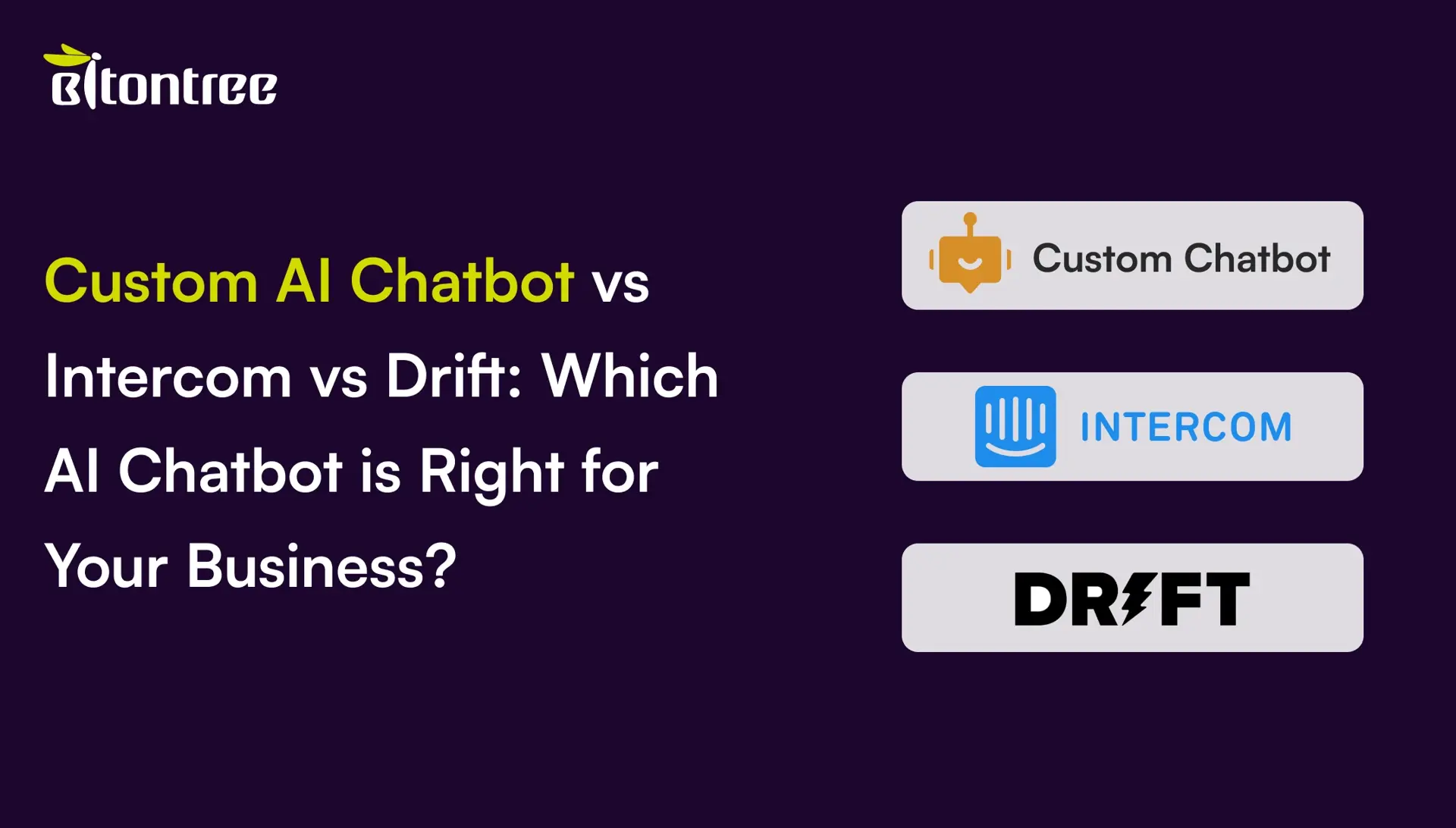 Custom AI Chatbot vs Intercom vs Drift