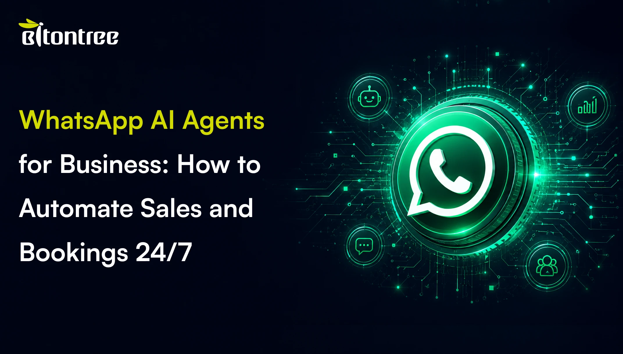 WhatsApp AI agent handling a business conversation on a phone